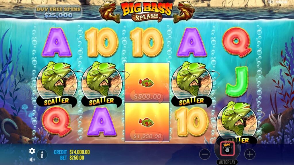 Jugabilidad y funciones del slot Big Bass Splash